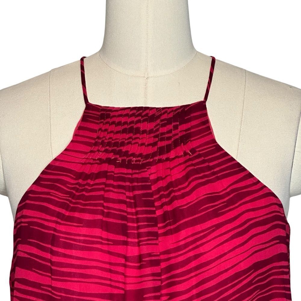 Joie Trianna b Red Silk Halter Tank Top | Size S - Picture 4 of 7